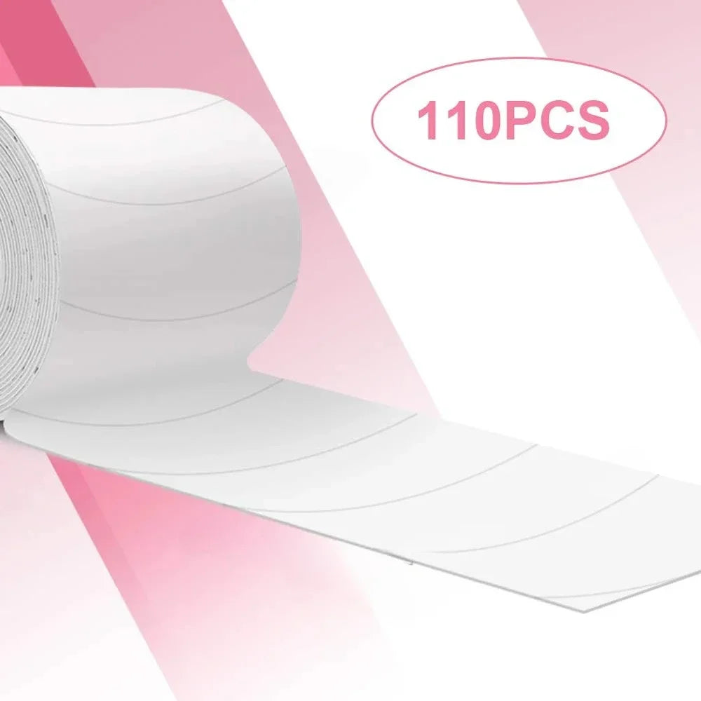 Under Eye Pads Stickers Lash Extension Supplies 110PCS/roll Foam Eye Pads Eye Tapes for Grafting Lashes Eyelash Patches