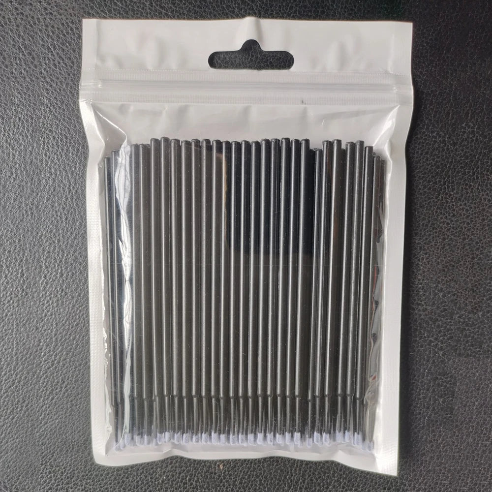 100pcs/lot Micro Brushes Make Up Eyelash Extension Disposable Eye Lash Glue Cleaning Brushes Free Applicator Sticks Makeup Tools