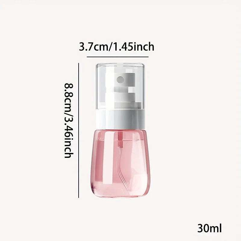 2/4PCS Refillable Spray Bottles 30/60/80ml Alcohol Atomizer Mini Fine Mist Liquid Containers Skin Care Makeup Travel Accessorie