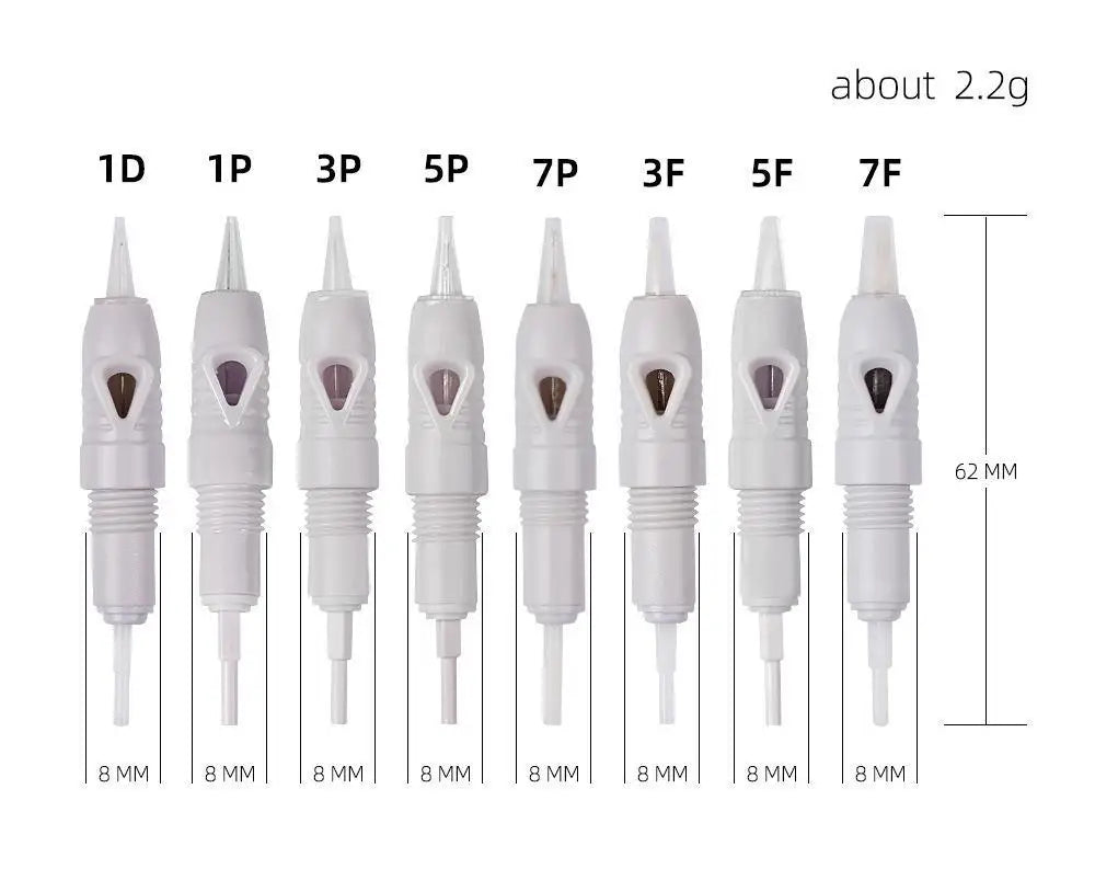 10/50/100pcs Microblading Cartridge for Charmant Liberty Permanent Makeup Eyebrow Lips Eyeliner Pen Grey Tattoo Machine Needle