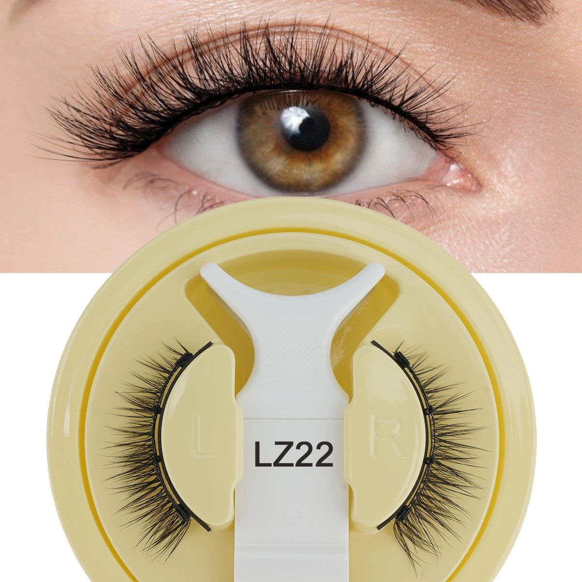 YSDO Magnetic Eyelashes Reusable Winged Magnetic 3D Mink Lashes Long-Lasting No Glue Needed False Eyelashes With Tweezer Makeup