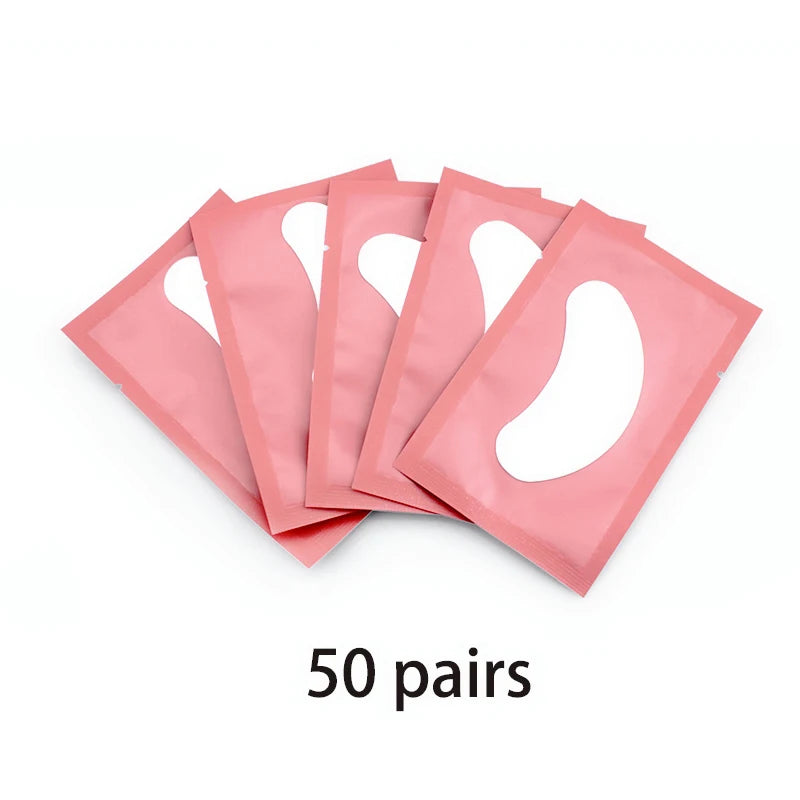 20/50/100pcs Eye Patches Eyelash Extension Under Eye Pads Makeup Eyelash Patches Tip Stickers Pads For Eyelash Extension Makeup
