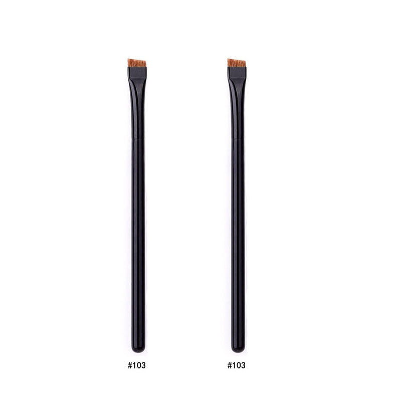 Karsyngirl 1/2/3Pcs Professional Eye Makeup Brush Flat Eyeliner Brush Eyebrow Application Lip Makeup Brush Eye Patch Makeup Tool