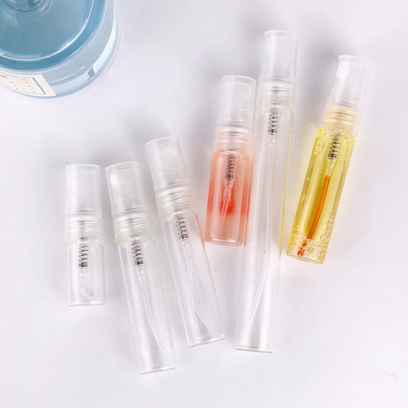 Best Selling 8 Pack 2/3/5/10ml Mini Clear Glass Perfume Bottle Refillable Perfume Bottle Sprayer Portable Travel