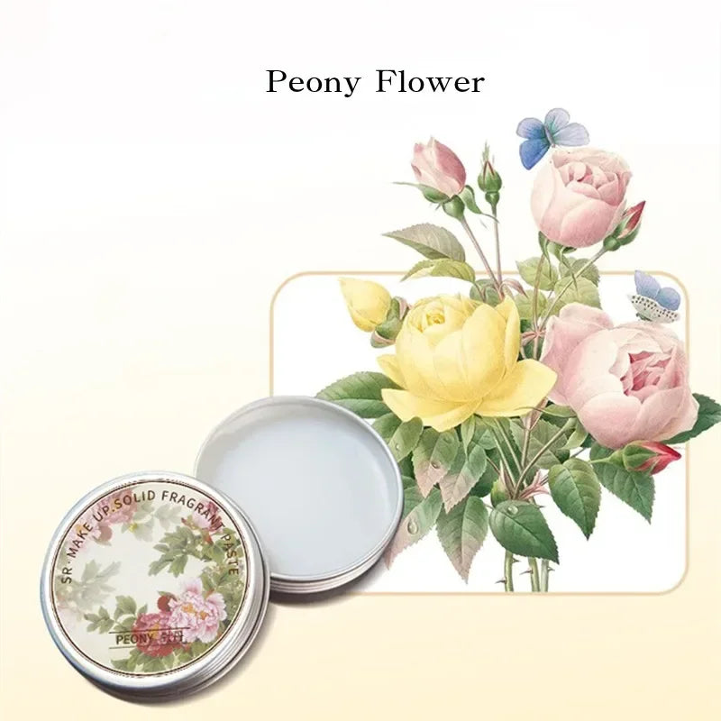Long Lasting Scent for Romantic Souls For Dating Ladies Solid Perfume Exquisite Floral Solid Balm Magnolia Orchid Gardenia