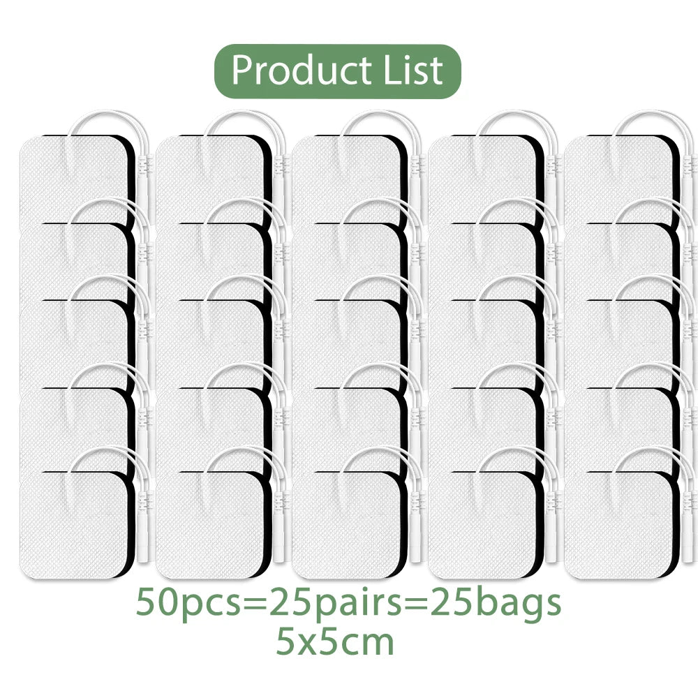 10/20/50Pcs Tens Electrode Pads Gel Self-adhesive Patches For Acupuncture Massager Slimming Pulse EMS Muscle Stimulator Sticker