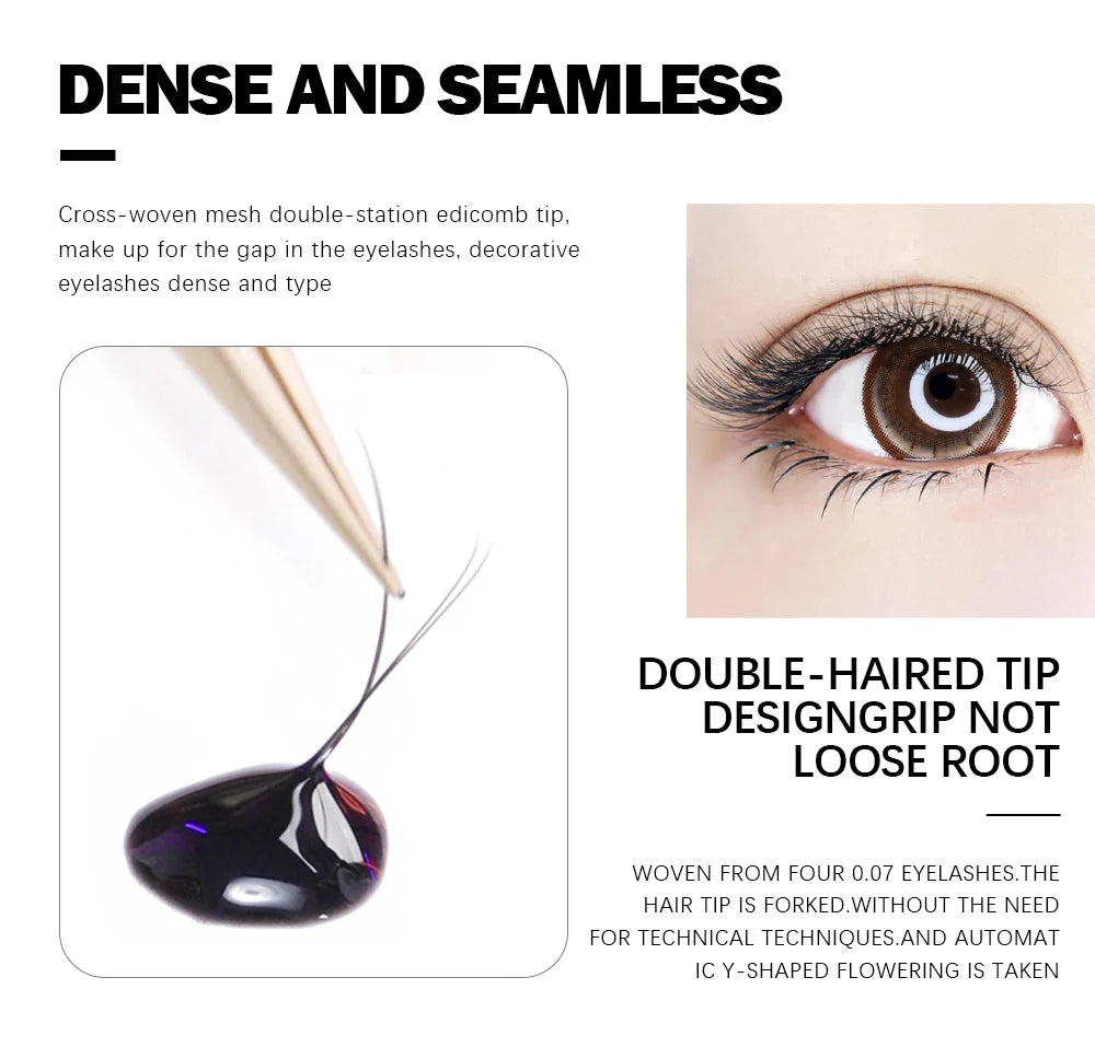 DeceMars L-curl M Curl YY 3D 4D 5D 6D Eyelash Extension 12 Lines for Makeup