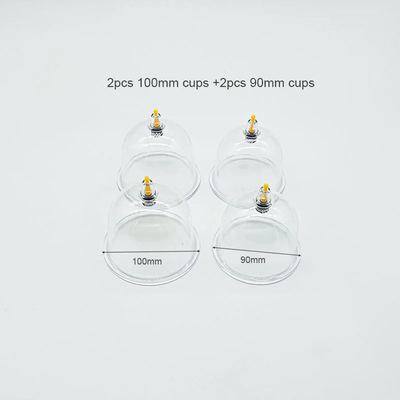 Big Size Vacuum Cupping Breast & Buttocks Enlargement Massager Suction Pump Machine Butt Lifting Device Back Massage Cans