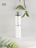 10ml rotary leather perfume bottle, empty refillable travel container, empty cologne bottle, portable spray bottle, pocket size