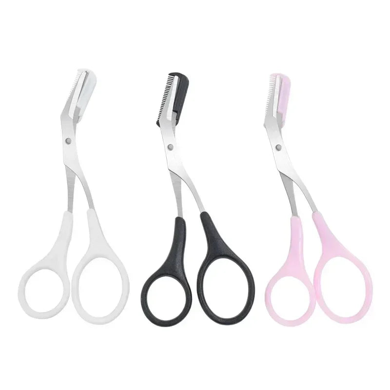 1/3PCS Eyebrow Trimmer Makeup Tools Stainless Steel Eyebrow Scissors with Comb Hair Removal  Eyebrows Shaping Makeup Tools