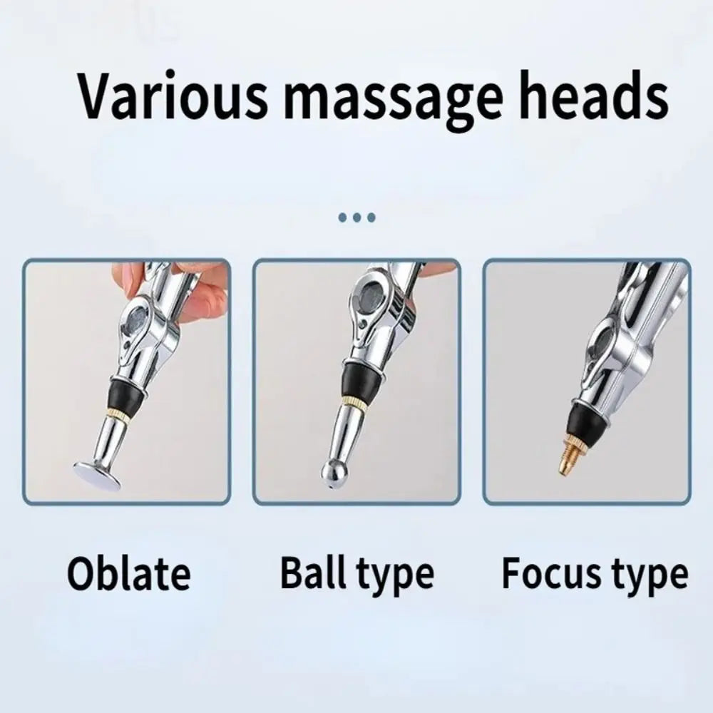 2/3/5 Heads Electronic Acupuncture Pen Safe Acupuncture Electric Massage Pen 9th Gear Meridian Energy Meridian Pen Neck