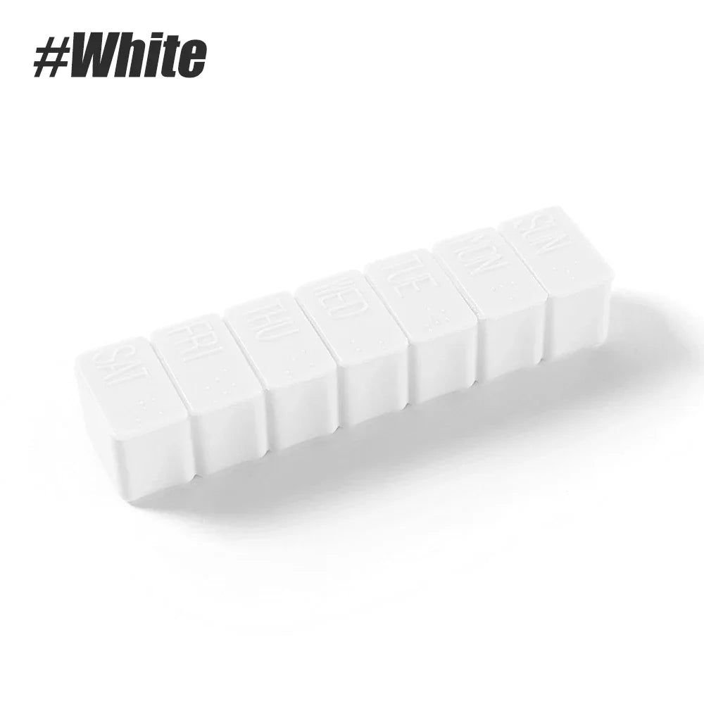 Weekly Pill Organizer Travel Daily Pill Box Medicine Organizer 7 Day for Fish Oil, Calcium Tablets Supplements & Other Vitamin