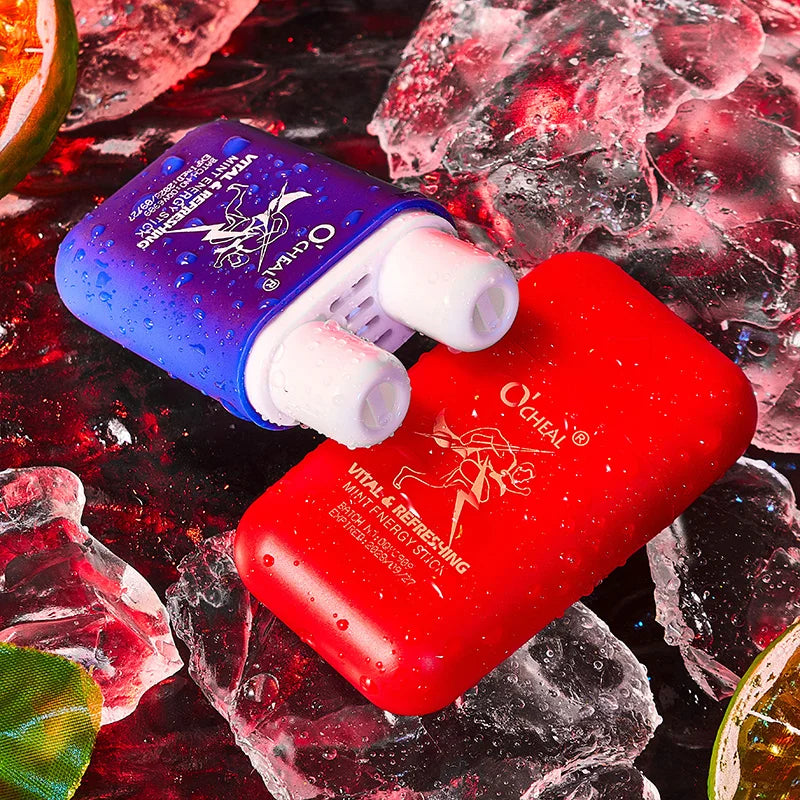 O'CHEAL Dual Hole Energizing Energy Bar Stick Aromatherapy Inhaler Energy Vapors Stick Aromatherapy Stick Stimulating Scent