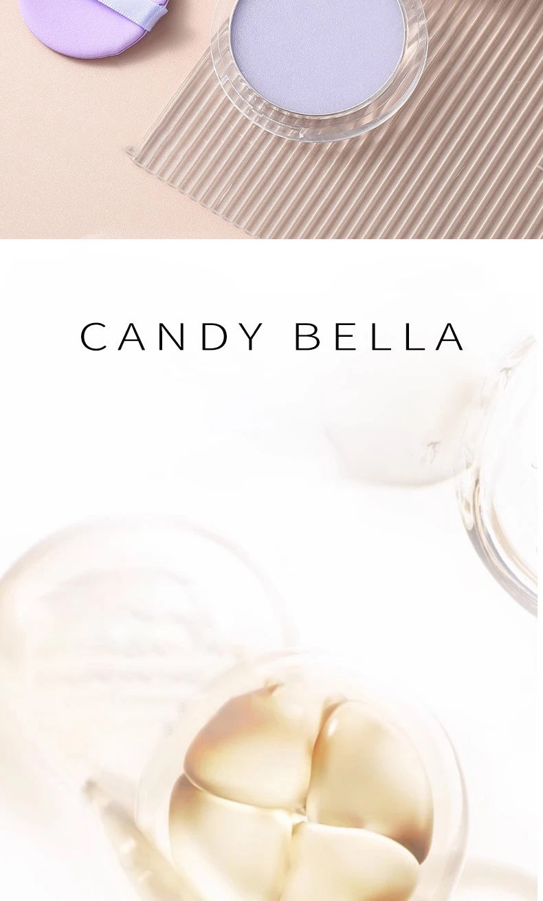 1PC Candy Bella Violet Cream To Powder Skin-friendly Skin Natural Face Long Lasting Oil-controlling Contouring Powder Cosmetics