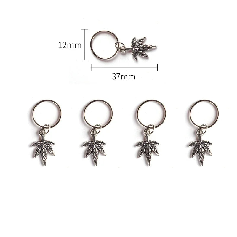 5-8Pcs Metal Hollow Out Hair Ring Accessories,Beads Hair Braid Rings Clips Dread Locks Hair Braiding Metal Cuffs Decoration Gold