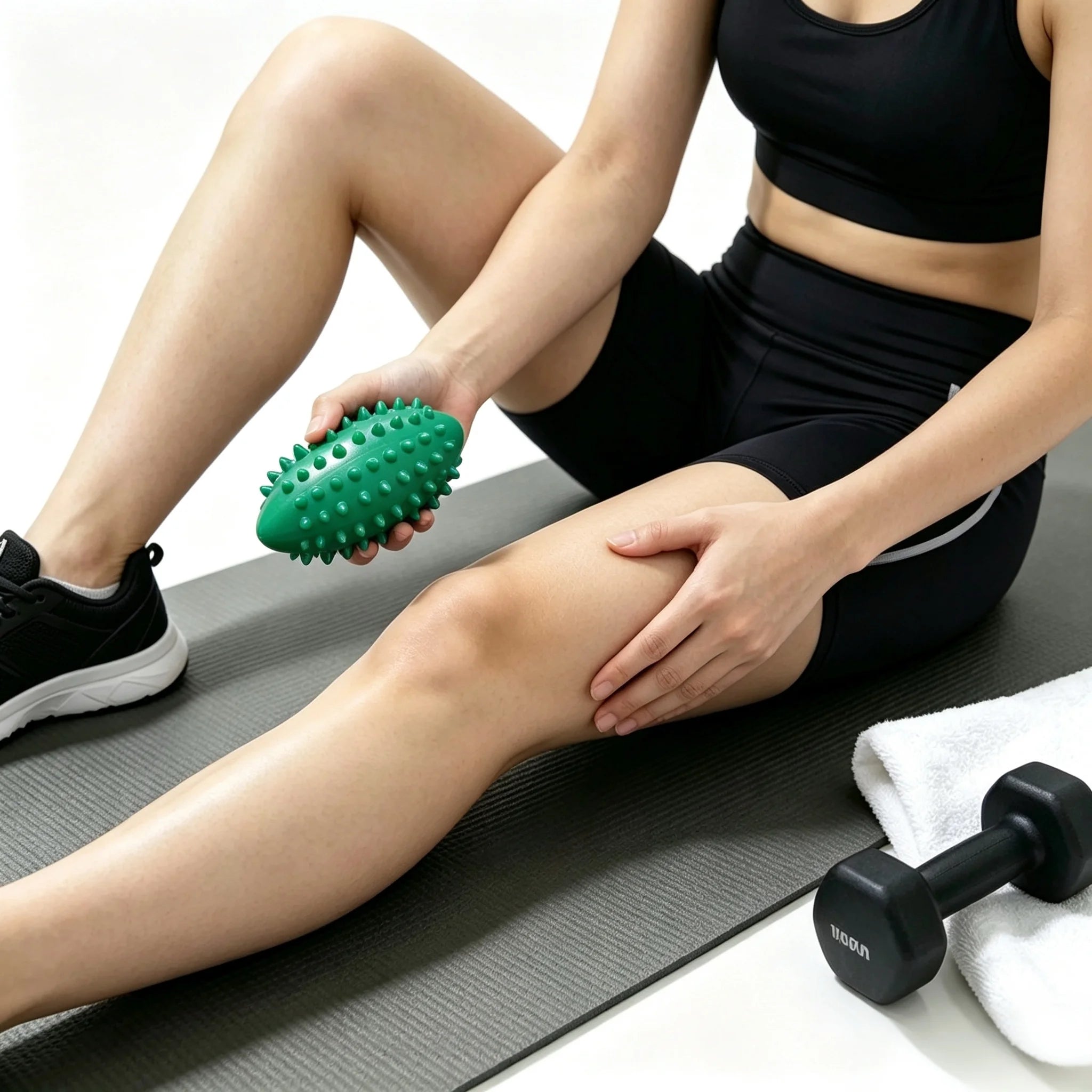 1PC Spiky Foot Massage Ball Yoga Workout Ball Portable Daily Tool for Regular Muscle Rubbing During Fitness Sessions