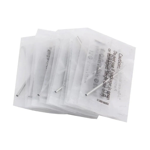 100PCS/Box Disposable 316 Steel Piercing Puncture Needles For Navel Nipple Ear Nose Lips Tattoo Supplies Kit Body Piercing Jewel