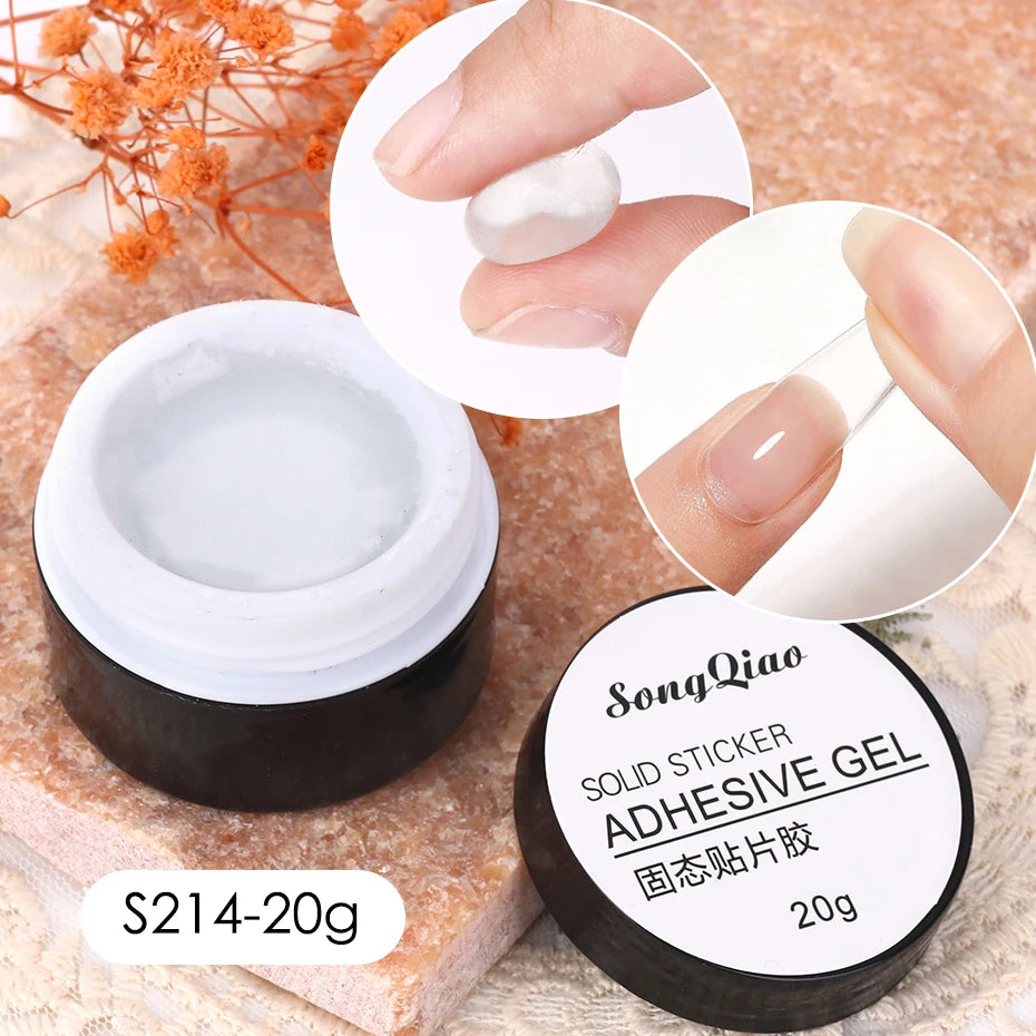 30g Soft Nail Tips Gel Transparent Patch Gel For False Nails Extension Strong Adhesive Tube Tip Glue UV Soak Off Manicure Tools