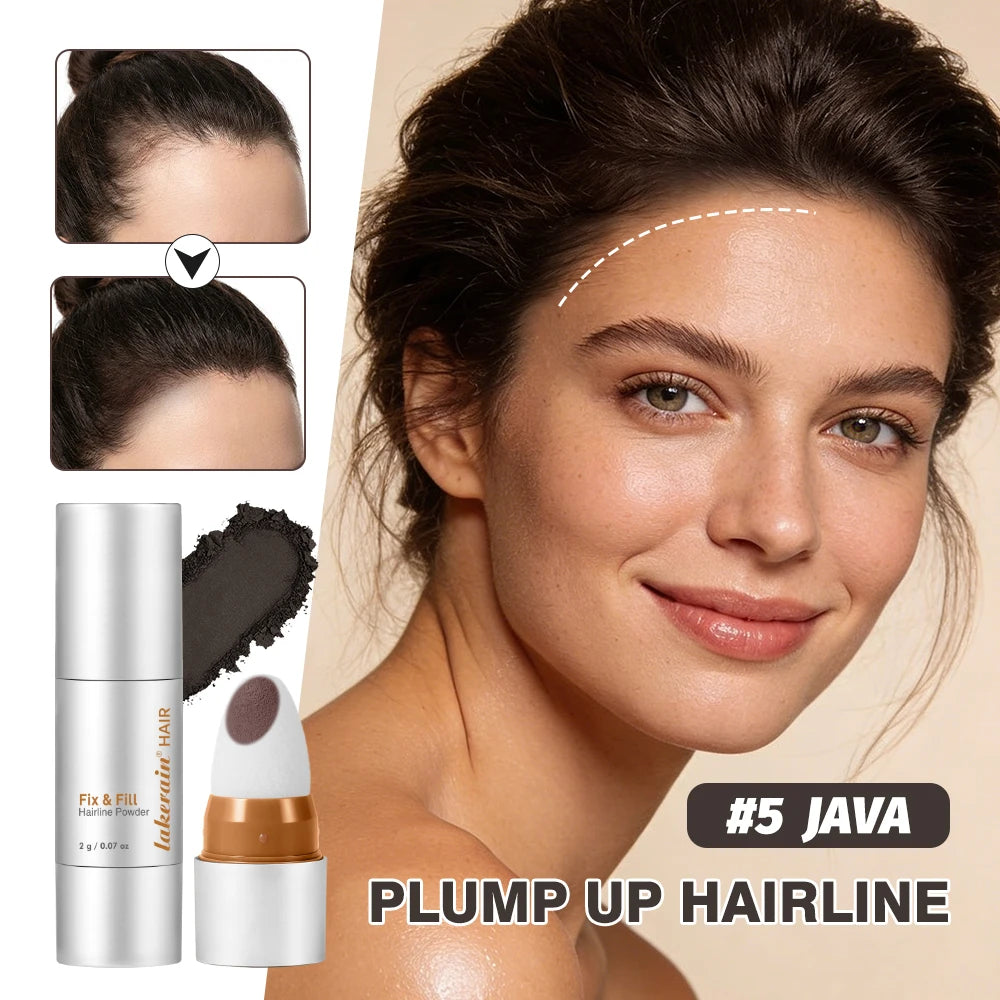 Waterproof Hairline & Root Concealer Pen – Instant Grey Coverage with Easy Blend Powder Stick for Normal Hair