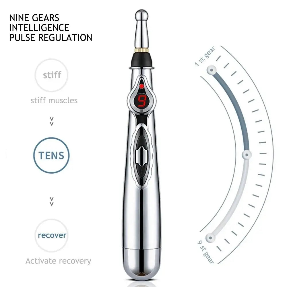 2/3/5 Heads Electronic Acupuncture Pen Safe Acupuncture Electric Massage Pen 9th Gear Meridian Energy Meridian Pen Neck