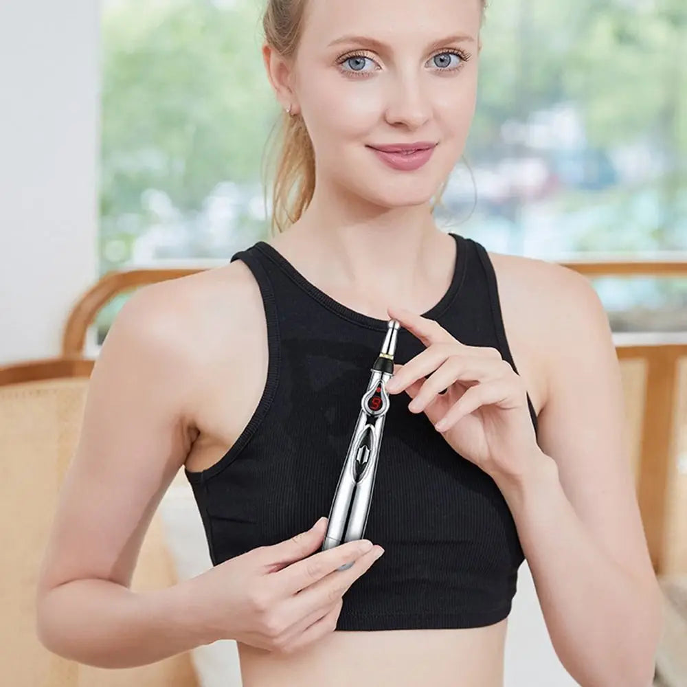 2/3/5 Heads Electronic Acupuncture Pen Safe Acupuncture Electric Massage Pen 9th Gear Meridian Energy Meridian Pen Neck