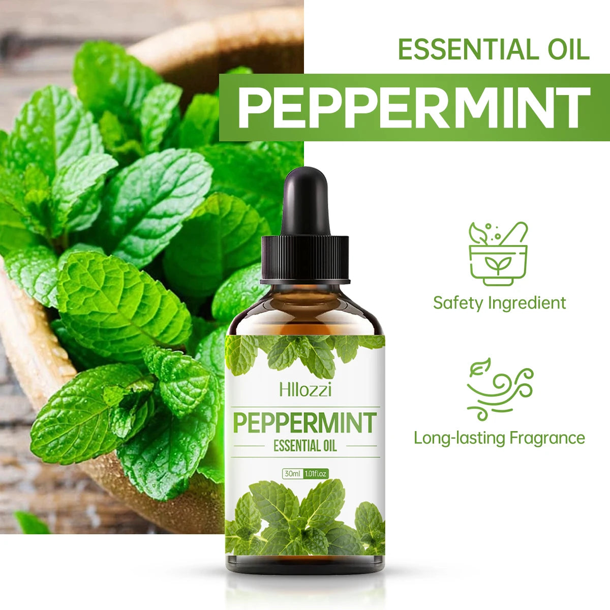 100ml/60ml/30mlPeppermint essential oil hydrating multifunctional essential oil aromatherapy candle car diffuser
