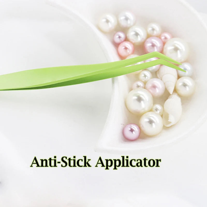Anti-Stick Applicator No Glue Eyelashes Non Stick Coated Stainless Steel Tweezer Glue-free Eyelashes Beginner-Friendly tools