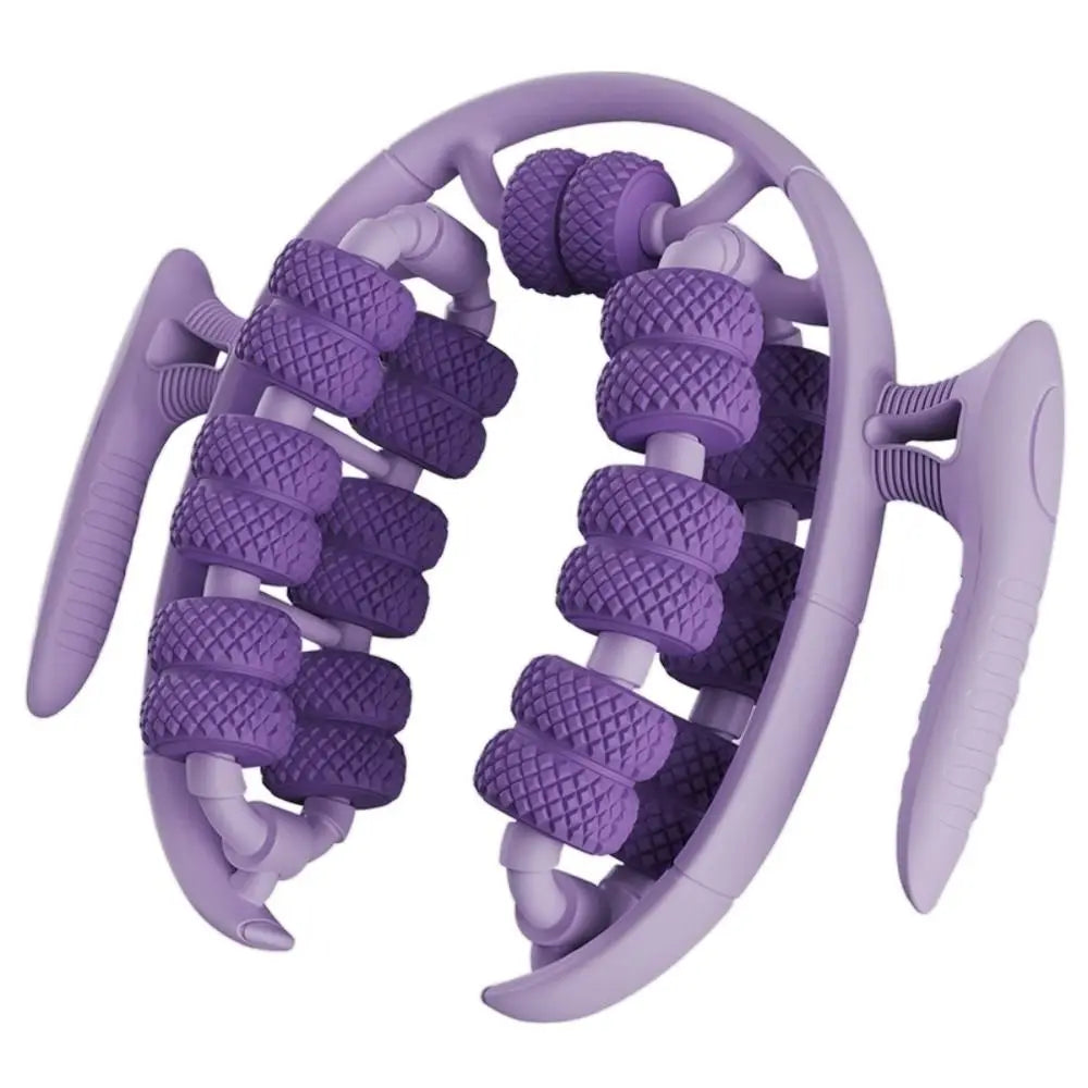 1Pc 26 Wheel Annular Leg Clamp Massager 360-degree Rotation Multifunctional Cellulite Massager Handheld Smooth Tool