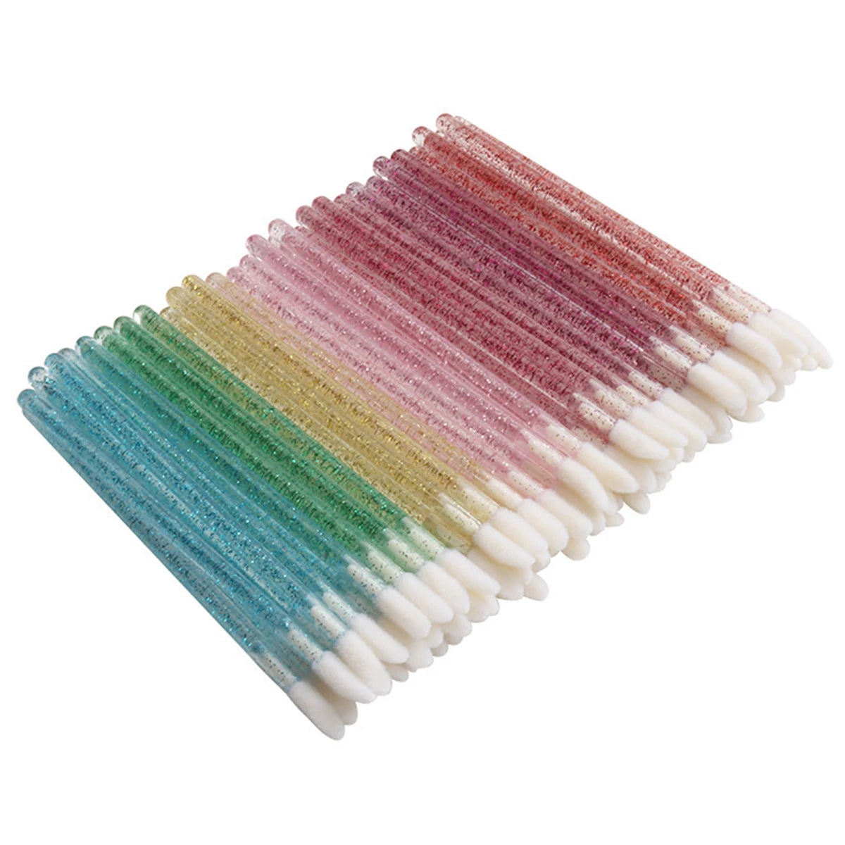 100/300PCS Crystal Lip Brush Lipstick Gloss Applicator Wands Wholesale For Eyelashes Extension Tool Kits Makeup Accessories