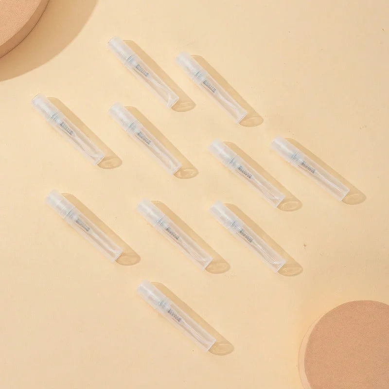 100 Spray Bottles 2ML/3ML- Odorless, BPA-free clear refillable travel atomizer, portable mini-sprayer for perfume and cosmetics