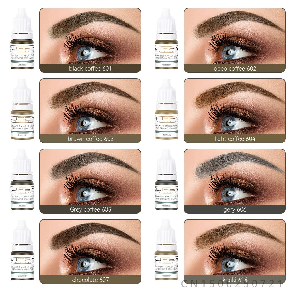 33 Colors Permanent Makeup Pigment Lip Tattoo Inks Vegan Eyebrows Microblading Pigments 8ml Body Art Ink for PMU Artists