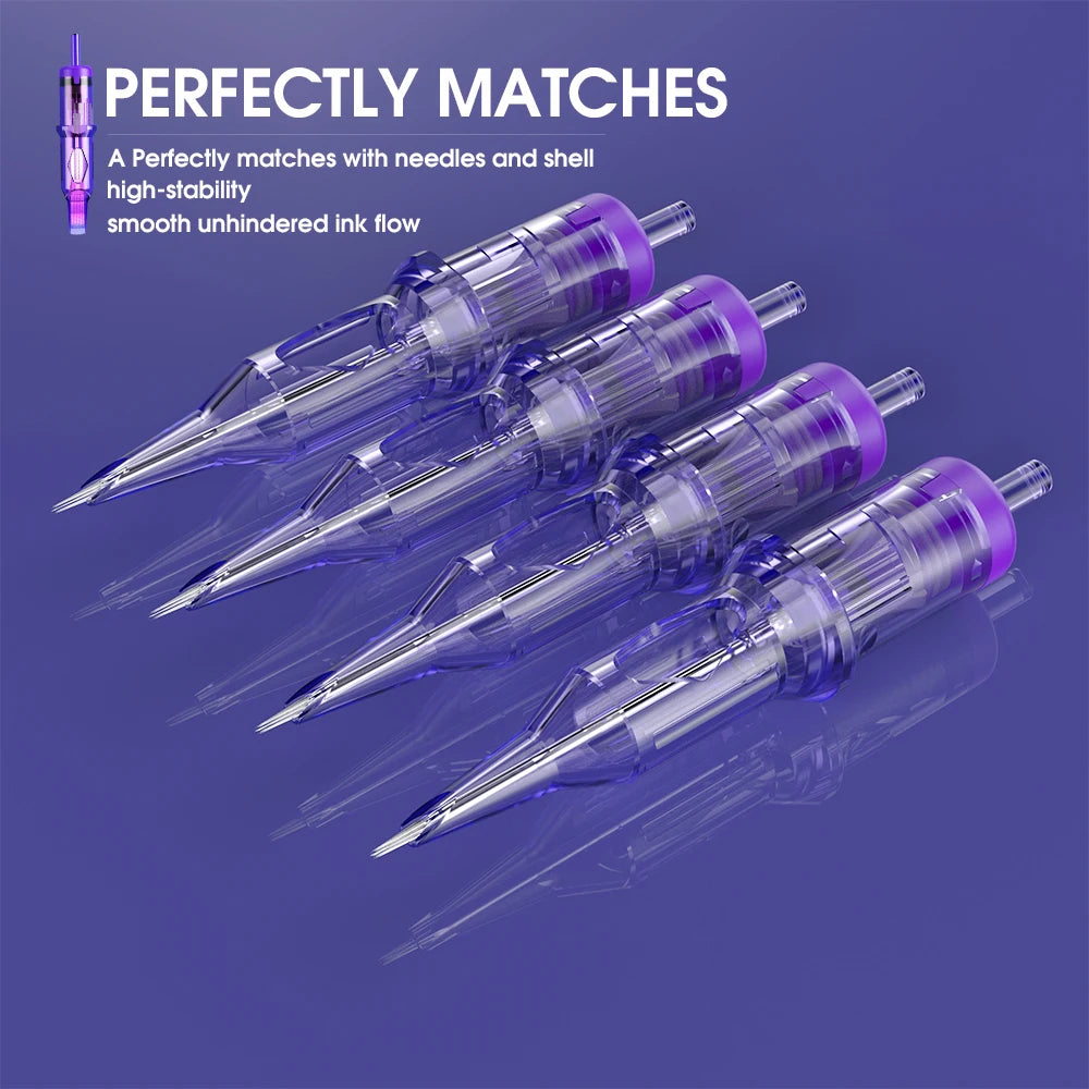 Mast Pro Tattoo Cartridge Needles PMU 1RL 3RL Precision for Tattoo Permanent Makeup Micropigmentation Eyelinver Lips Eyebrows