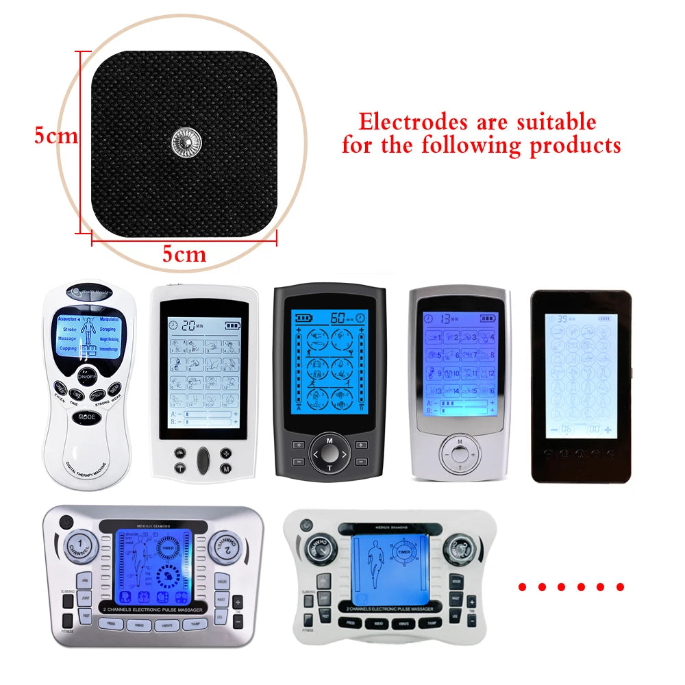10/20PCS Electrode Pads Gel For Tens Acupuncture Massage Machine Slimming Pulse Ems Muscle Stimulator Massager Sticker
