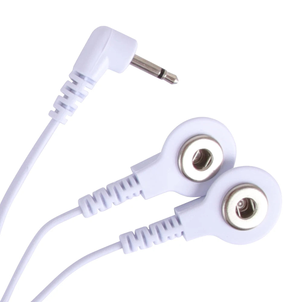 2.5mm Pin Connectors 2/4-Way Lead Wires for Electronic Muscle Stimulator Electrode Pads Connection TENS Unit Massage Lead Wires