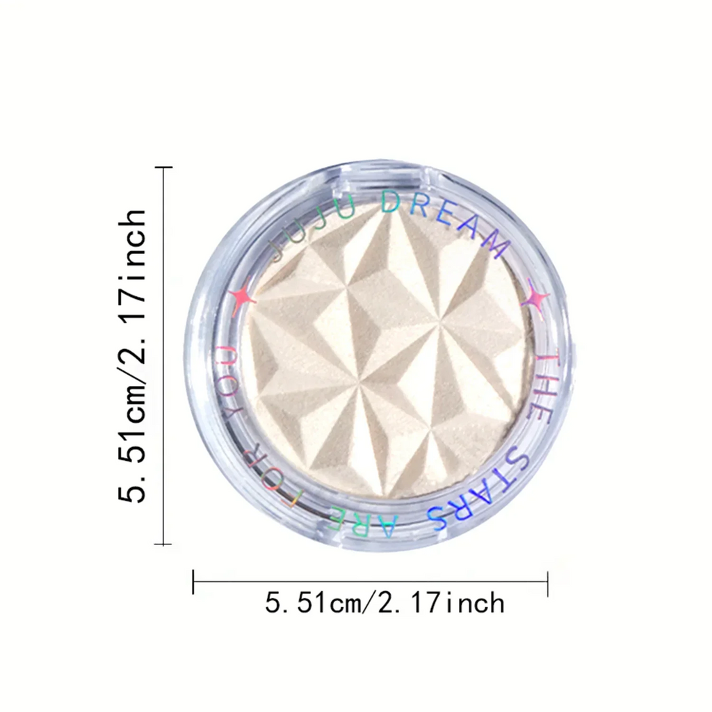 Shimmer Diamond Glow Highlighter 2-Color Palette – Brighten & Contour, Radiant Skin, Natural Glow for Festival & Daily Makeup