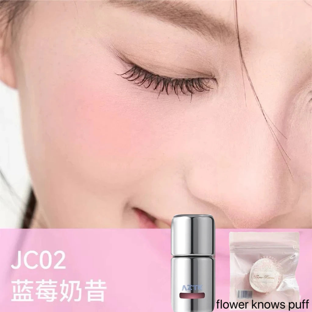 AZTK Liquid Blusher Jello Color Powder JC04  Moisturizing Highlight Beauty Expands Contracts Cheek Matte Face Makeup