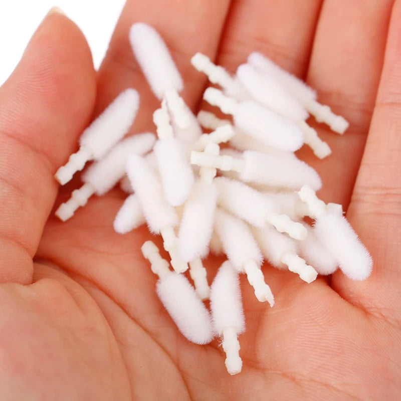 1000pcs Disposable Lip Brush Cotton Head Replacement Head for Lipstick Applicator Makeup Tool For Eyelashes Extension