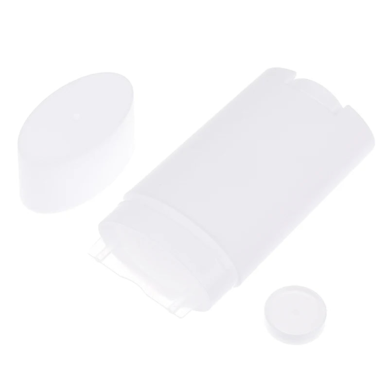 2Pcs 75g PP Empty Deodorant Containers Twist-Up Refillable Plastic Bottles for DIY Natural Deodorant Stick Tube Cosmetics