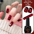 10ml Red Wine Cat Magnetic Gel Nail Polish Glitter Semi Permanant Soak Off UV LED Gel Varnish For Manicure DIY Nail Supplies