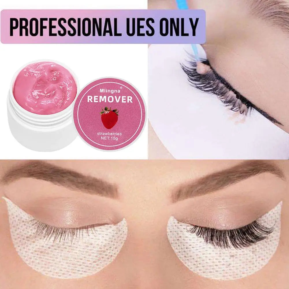 Eyelash Glue Remover CreamTransparent Professional Quick Unload Adhesive Zero Stimulation Remover Cream Makeup Tools