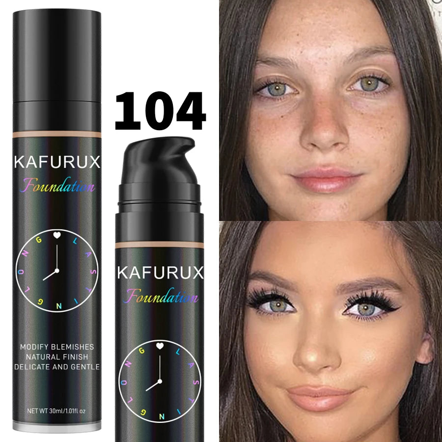8-Color Liquid Foundation Makeup Set Waterproof Sweat-Resistant Concealer Professional Korean Style Face Base for Flawless Look
