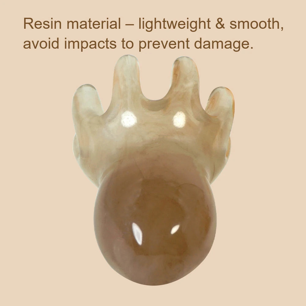 Cute Octopus Scalp Massage Comb (Resin)｜Korean Hair Care, Stress Relief, Anti-Hair Loss, Portable Head Massager for Home & Trave