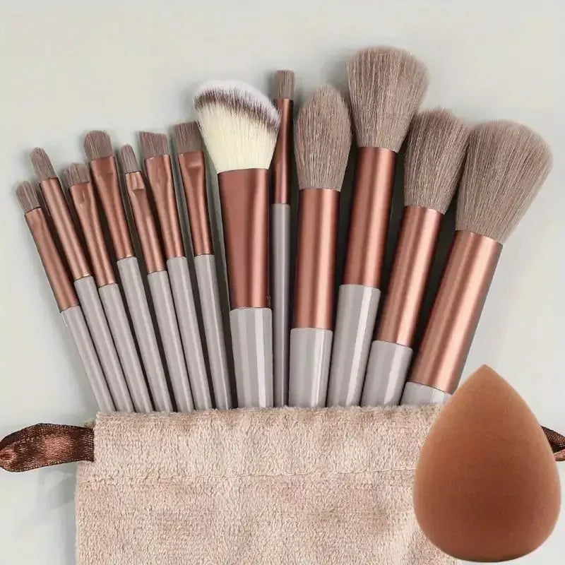 Professional Makeup Brush Set - Soft Fluffy Kabuki & Blending Brushes for Foundation, Powder, Eyeshadow | Beauty Tools Kit