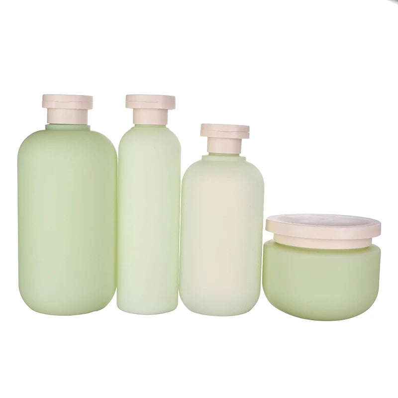 Green Grey Refillable Bottle Filp Lid Empty Plastic Hand Sanitizer Shampoo Lotion Bottles Cosmetic Cream Jars Travel Essentials