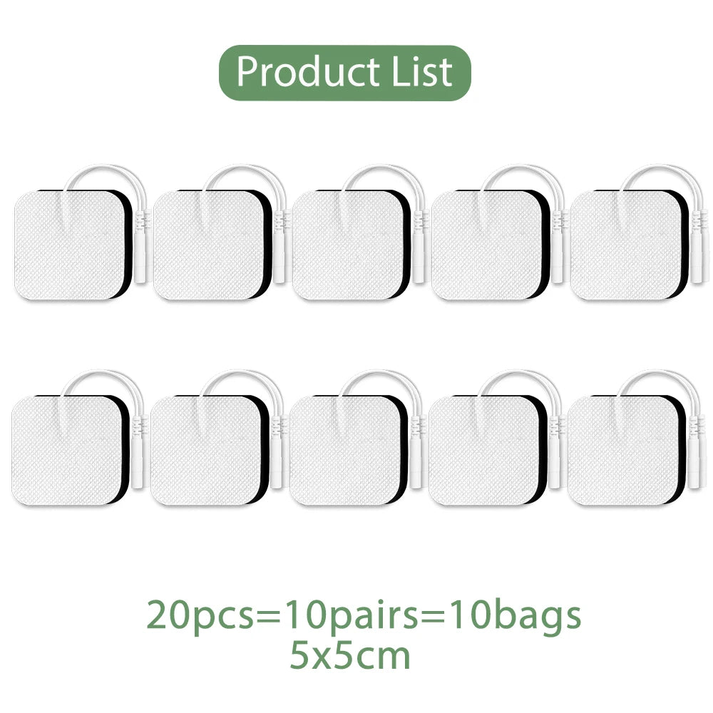 10/20/50Pcs Tens Electrode Pads Gel Self-adhesive Patches For Acupuncture Massager Slimming Pulse EMS Muscle Stimulator Sticker