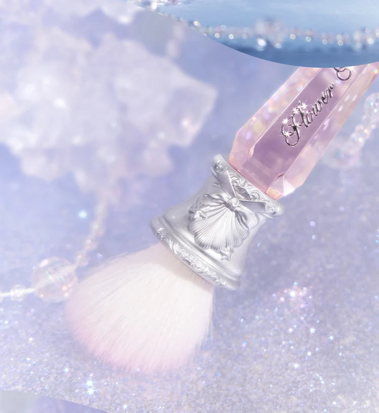 Flower Knows Shell Pearl  Series Blush Brush Wool Loose Powder Highlighter Brushes