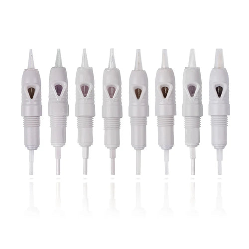 10/50/100pcs Microblading Cartridge for Charmant Liberty Permanent Makeup Eyebrow Lips Eyeliner Pen Grey Tattoo Machine Needle