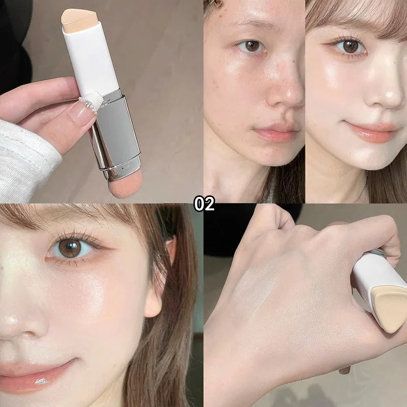 Lazy Foundation Stick, Moisturizing and Natural Concealer Makeup, Matte Makeup Base, Rare Beauty, Keep Makeup and Sweat