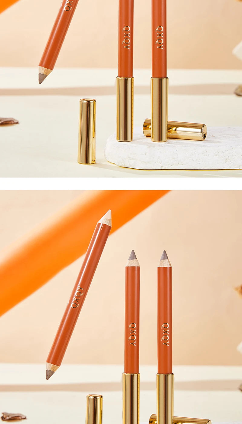 Three dimensional Fine Double Head Contour Pen to Lighten Tear Hole Natural Touch Nose Shadow Contour Holding Highlighter