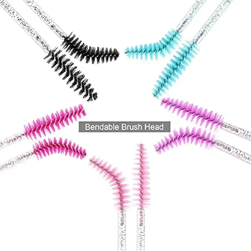 Wholesale 100/500/1000pcs Eye  Beauty Tools Disposable Mascara Wands Eyelash Brush Lash Extension Colorful  Spoolies for Eyebrow